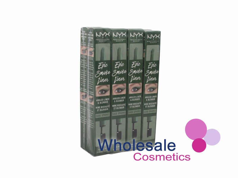 8 x NYX Professional Makeup Epic Smoke Angled Liner & Blender - 08 SAGE SPARKS